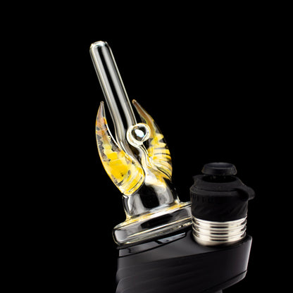 Clear with Apricot Horns Opal Peak Dry Straw #MAG185