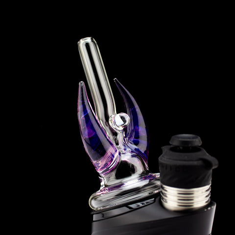 Clear with Dark Royal Jelly Horns Opal Peak Dry Straw #MAG186