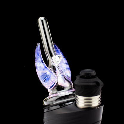 Clear with Pink Slyme Horns Opal Peak Dry Straw #MAG192