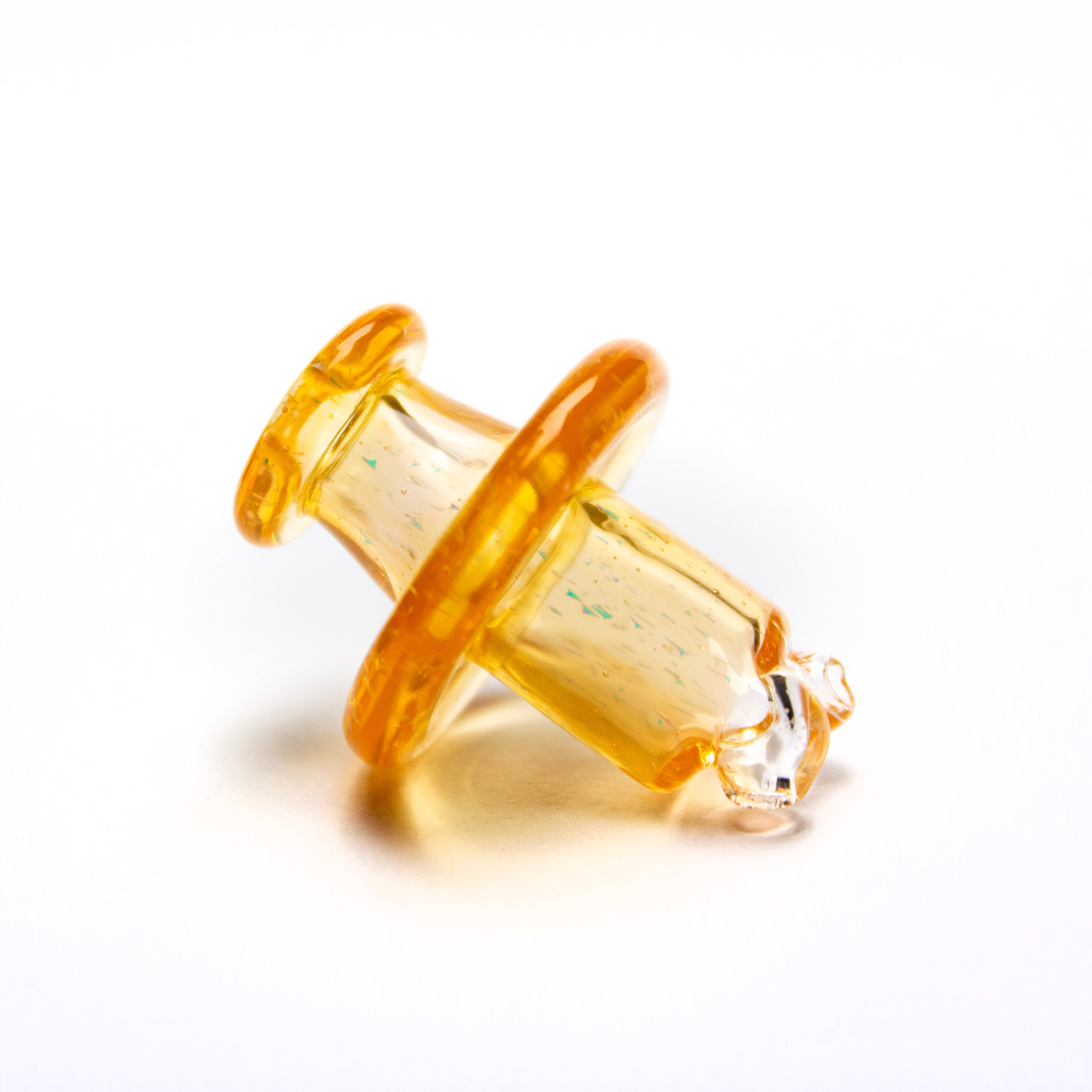 Sandalz Glass Tangie with Orange Dichro 3DXL Spinner Cap #SAN73 - Planet Caravan
