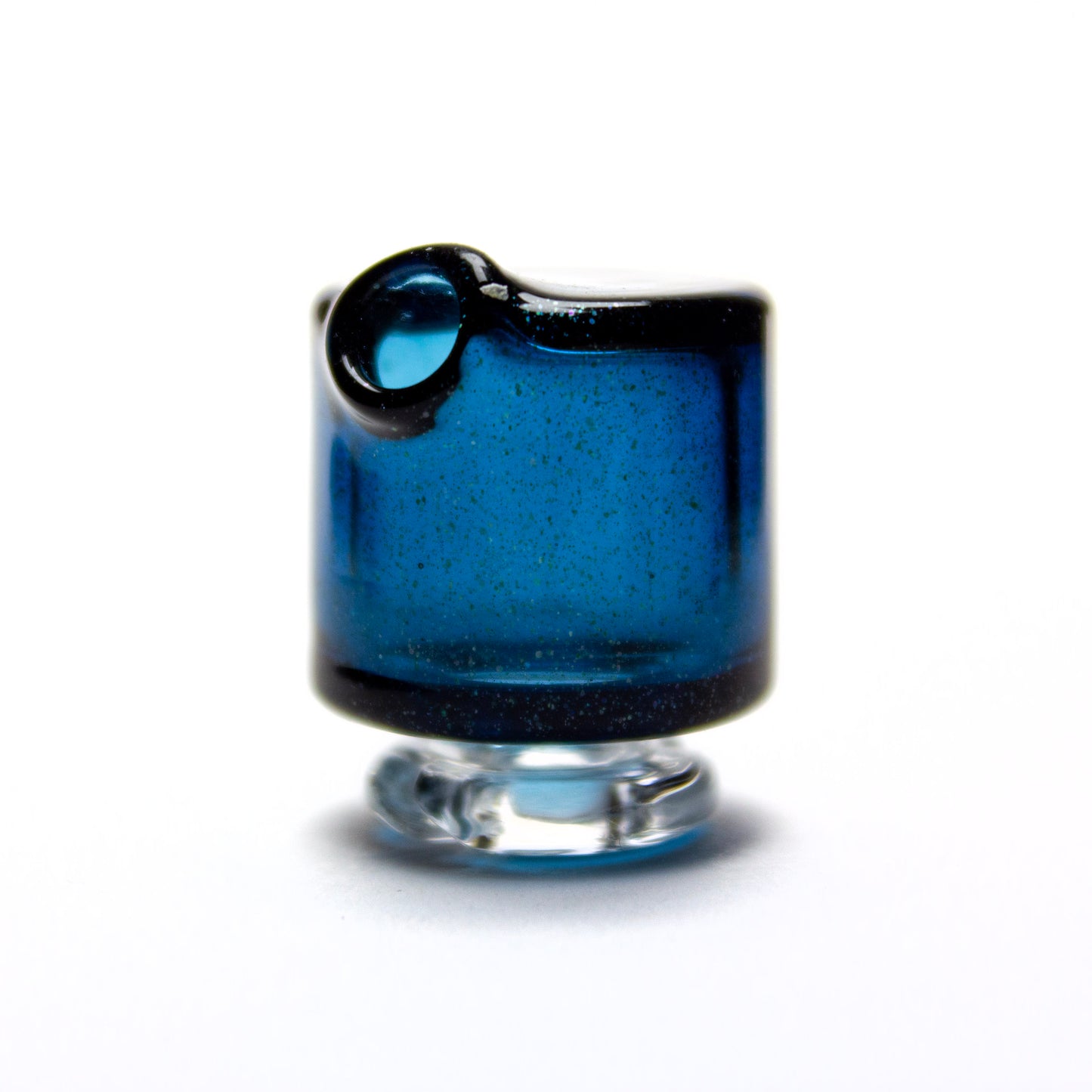 Sandalz Glass Blue Stardust Pivot Spinner Tip #SAN76 - Planet Caravan