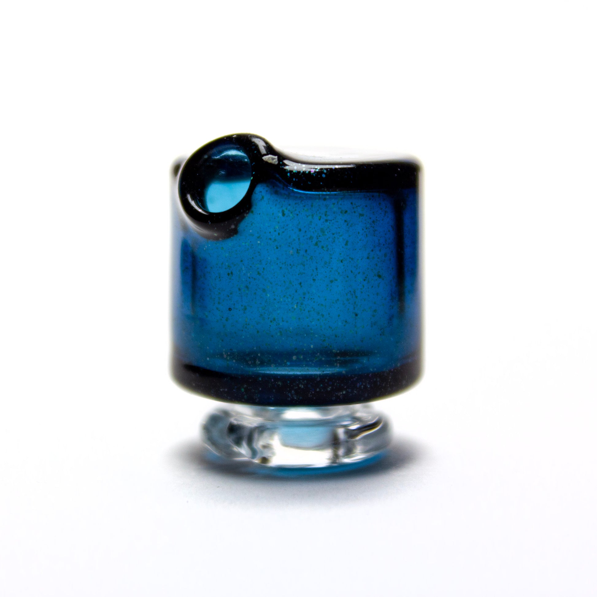 Sandalz Glass Blue Stardust Pivot Spinner Tip #SAN76 - Planet Caravan