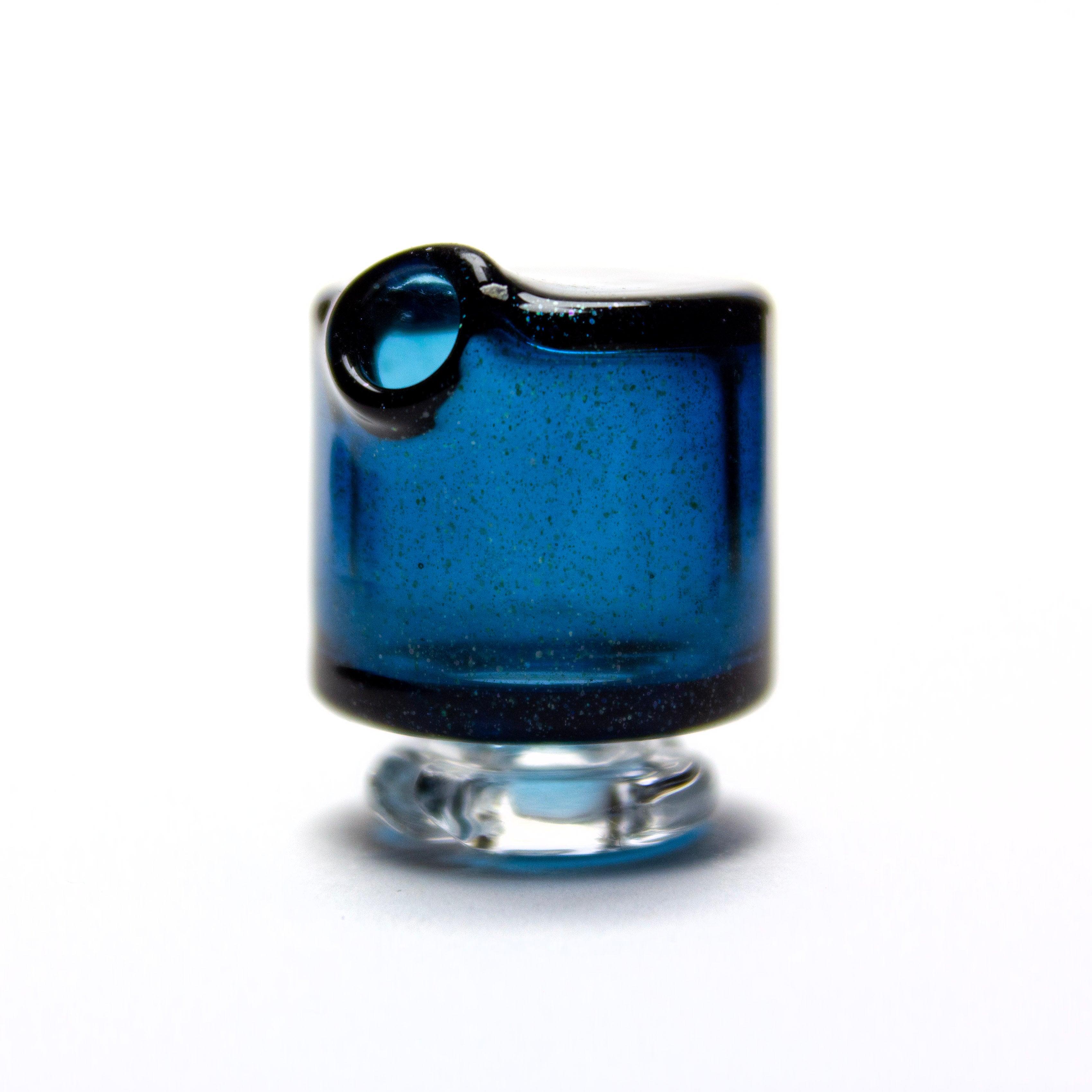 Sandalz Glass Blue Stardust Pivot Spinner Tip #SAN76 - Planet Caravan