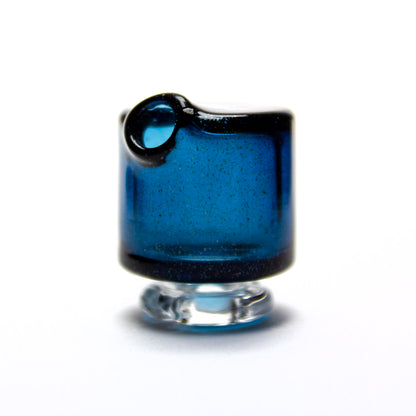Sandalz Glass Blue Stardust Pivot Spinner Tip #SAN76 - Planet Caravan