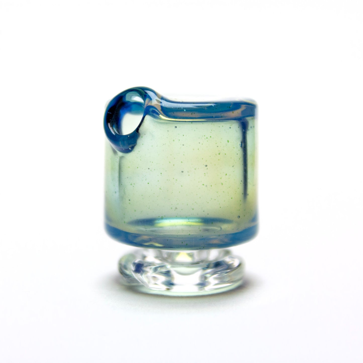 Sandalz Glass Blue Stardust/Ghost Pivot Spinner Tip #SAN77 - Planet Caravan