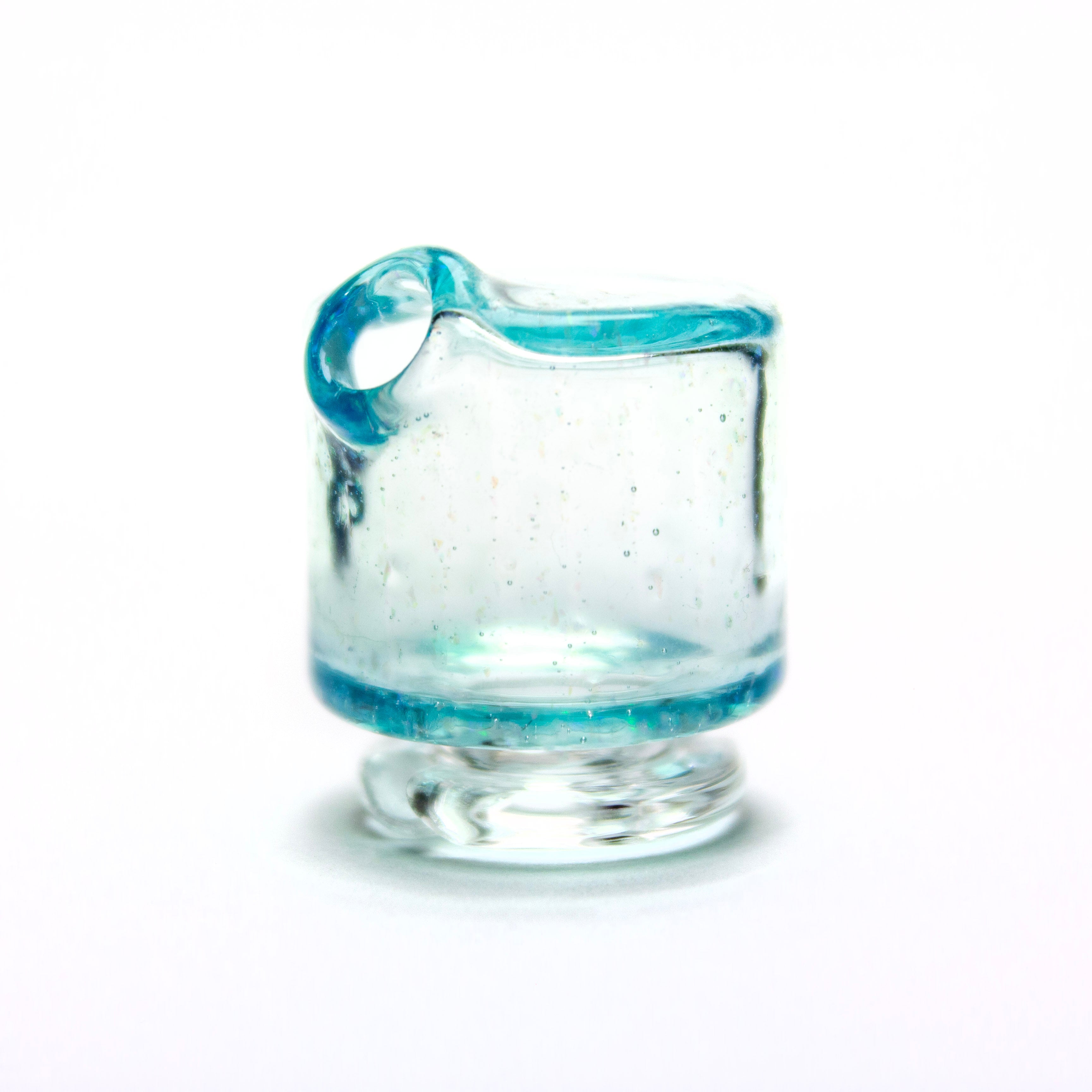 Sandalz Glass Meta Crushed Opal Pivot Spinner Tip #SAN89 - Planet Caravan