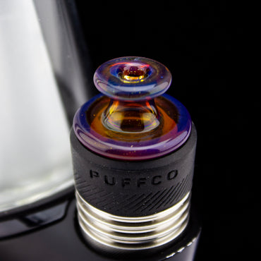 Sandalz Glass Amber Purple/Stardust 3DXL Spinner Cap #SAN60 - Planet Caravan