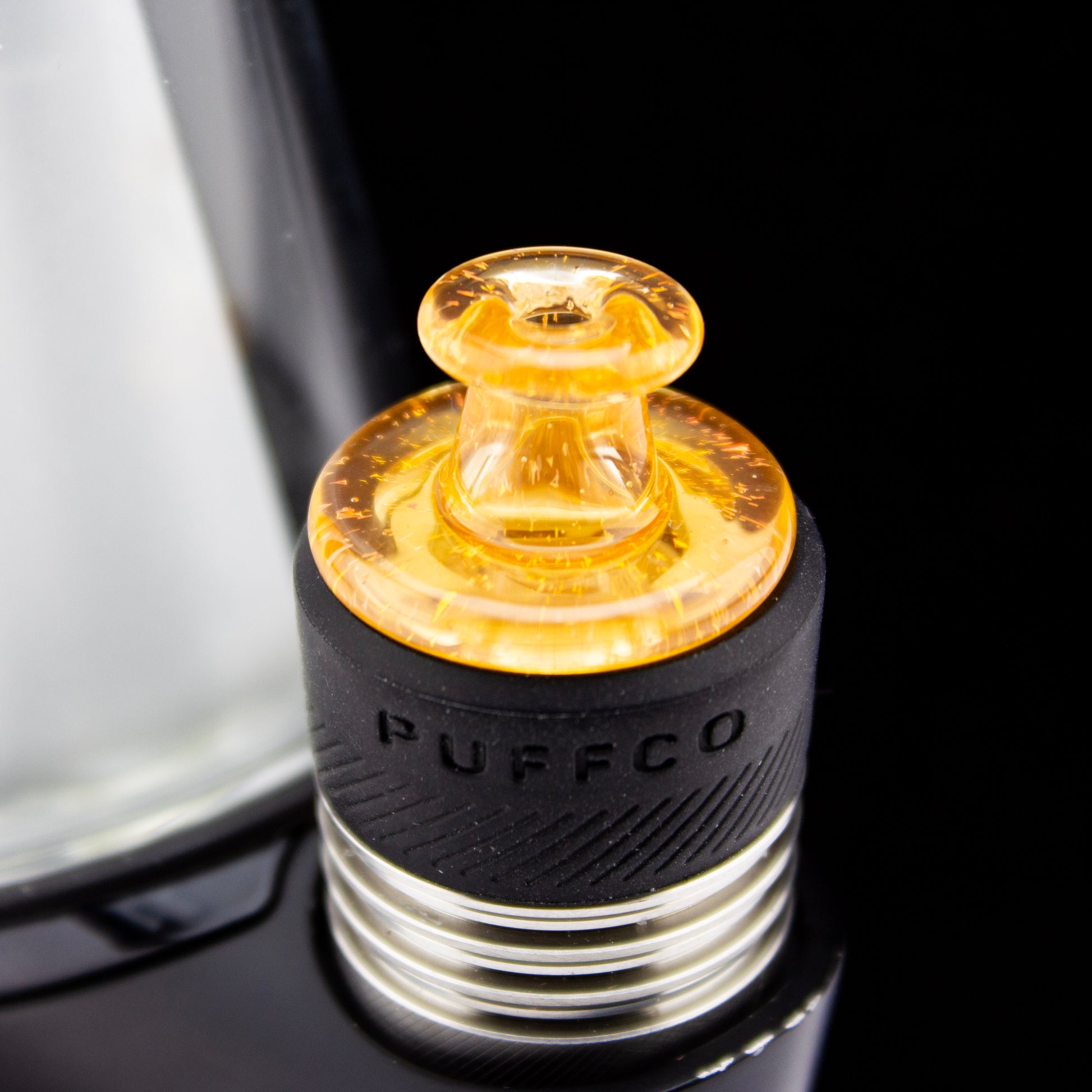 Sandalz Glass Tangie with Orange Dichro 3DXL Spinner Cap #SAN73 - Planet Caravan