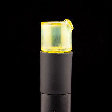 Sandalz Glass NS Yellow Pivot Spinner Tip #SAN81 - Planet Caravan