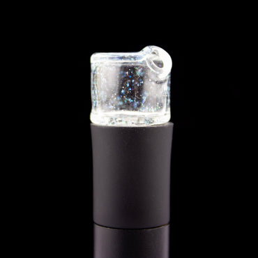 Sandalz Glass Clear Crushed Opal Pivot Spinner Tip #SAN85 - Planet Caravan
