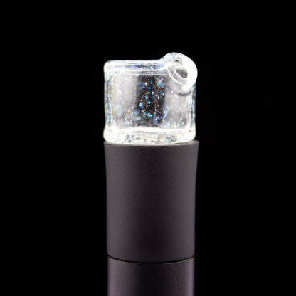 Sandalz Glass Clear Crushed Opal Pivot Spinner Tip #SAN85 - Planet Caravan