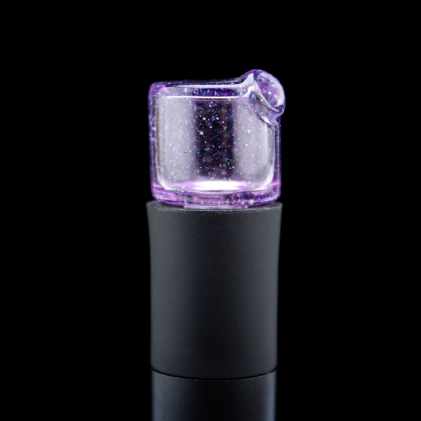 Sandalz Glass Gold Purple Crushed Opal Pivot Spinner Tip #SAN87 - Planet Caravan