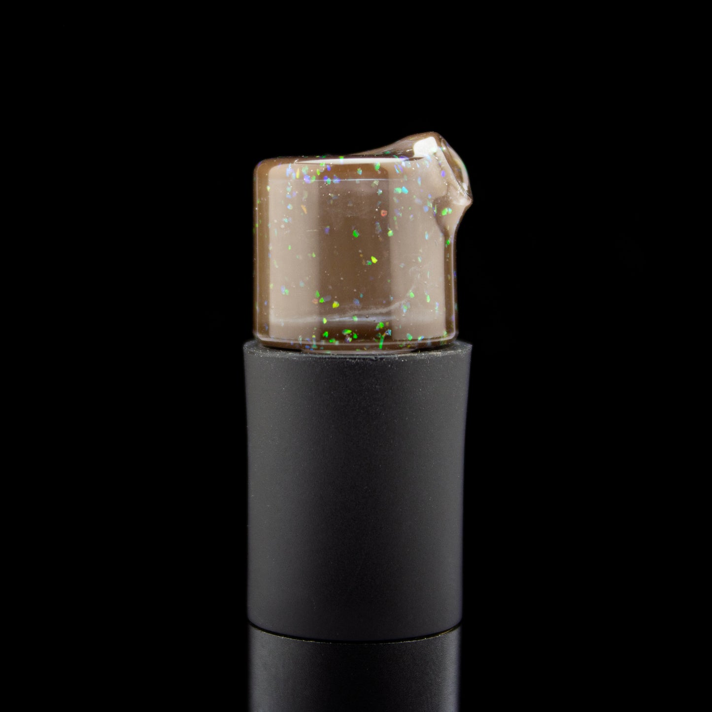 Sandalz Glass Grizzly Crushed Opal Pivot Spinner Tip #SAN88 - Planet Caravan