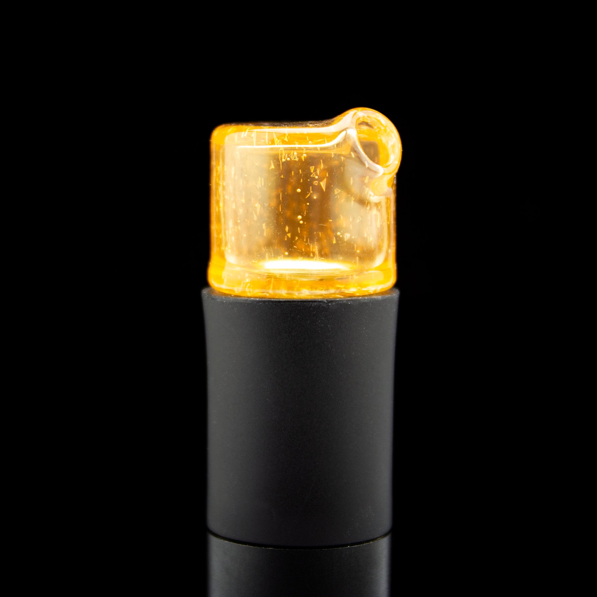 Sandalz Glass Tangie with Orange Dichro Pivot Spinner Tip #SAN91 - Planet Caravan