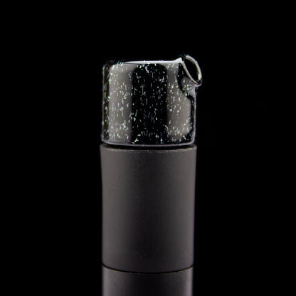 Sandalz Glass Black with Silver Dichro Pivot Spinner Tip #SAN92 - Planet Caravan