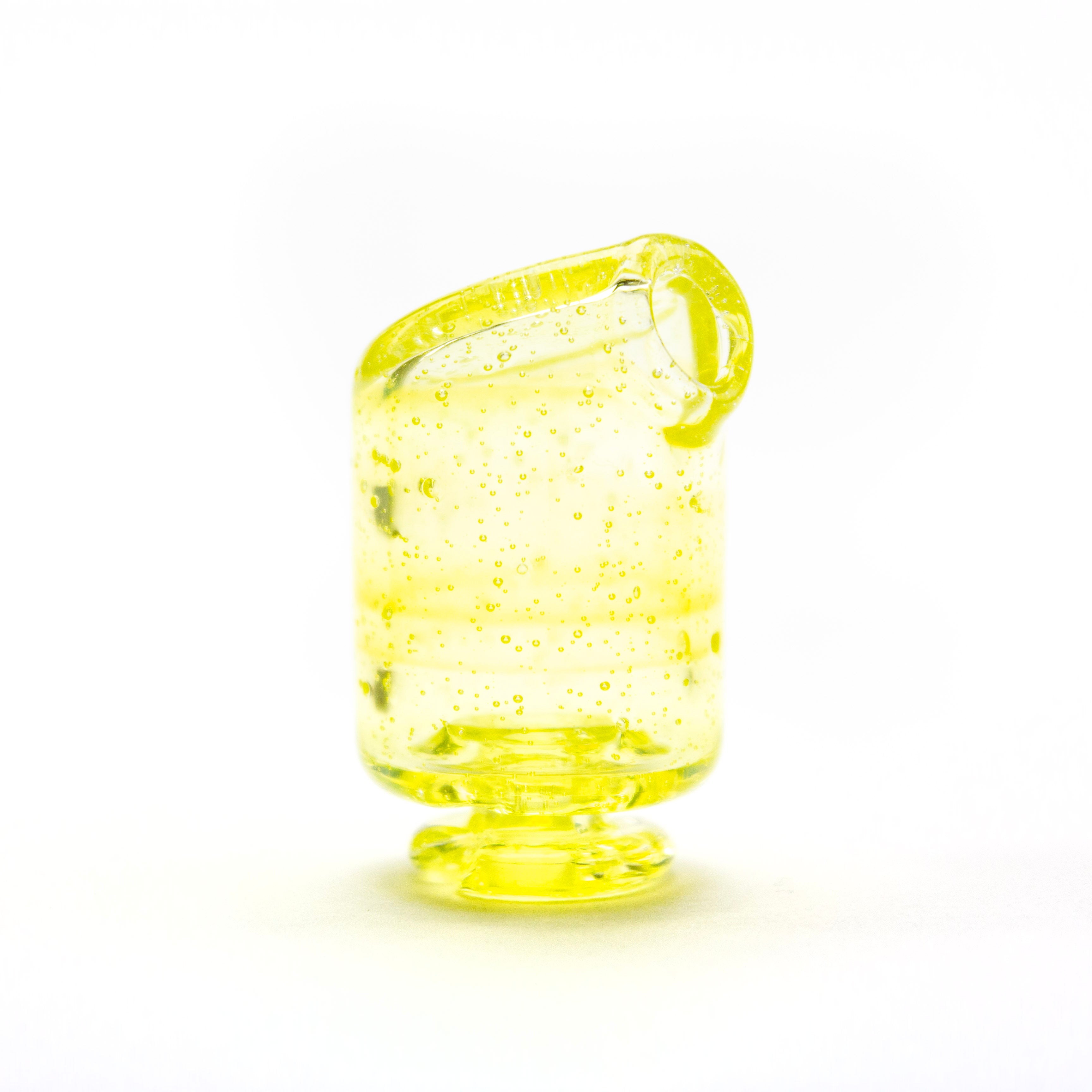 Kizmit Glass Opal Citreon (UV) Pivot Spinner Tip & Pearls #KZM63 - Planet Caravan