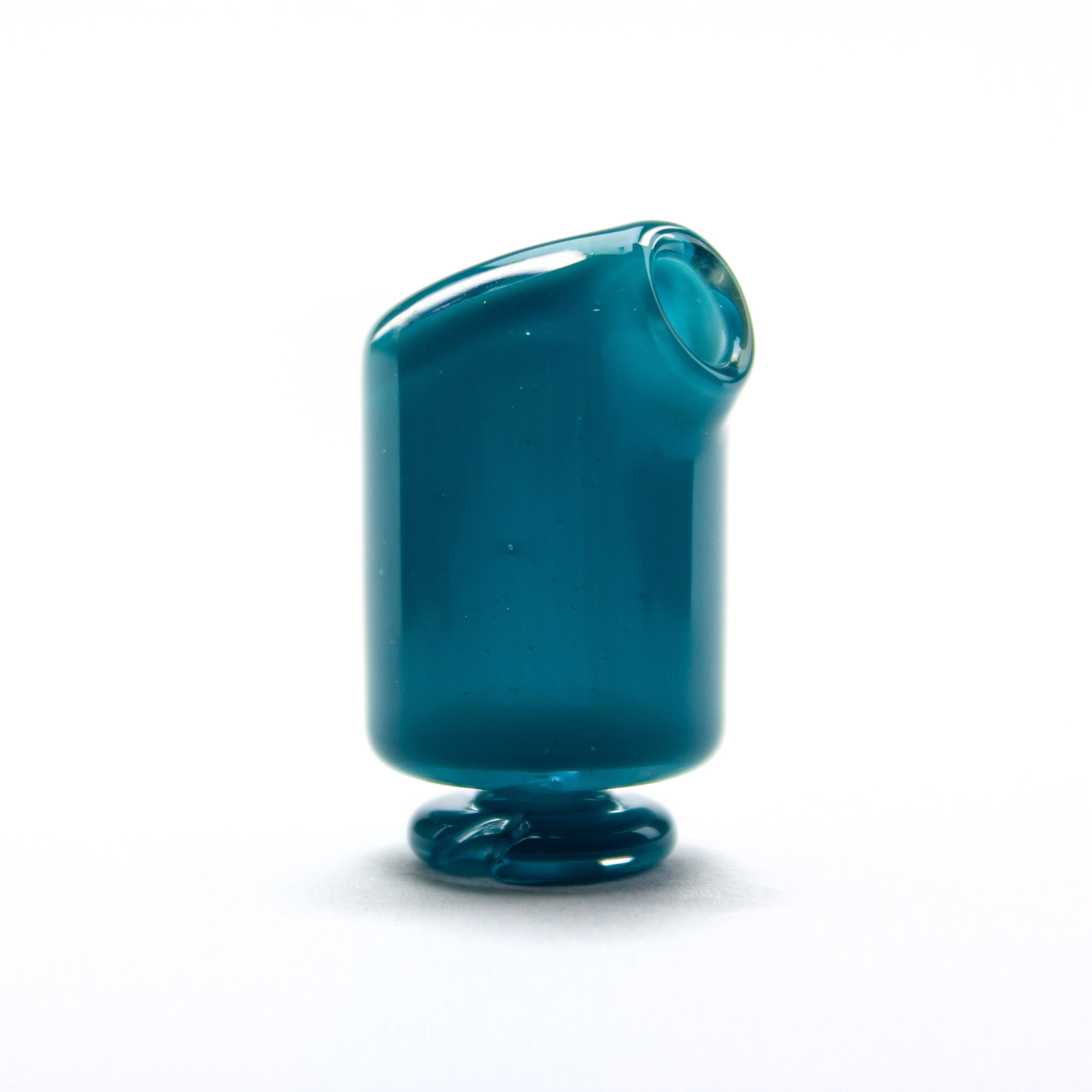 Kizmit Glass Peacock Pivot Spinner Tip & Pearls #KZM64 - Planet Caravan