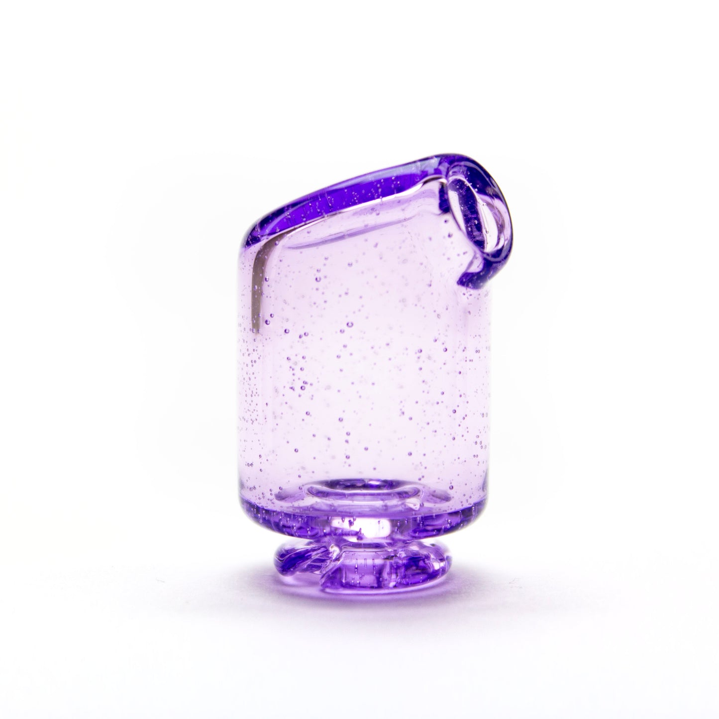 Kizmit Glass Purple Lollipop Pivot Spinner Tip & Pearls #KZM65 - Planet Caravan