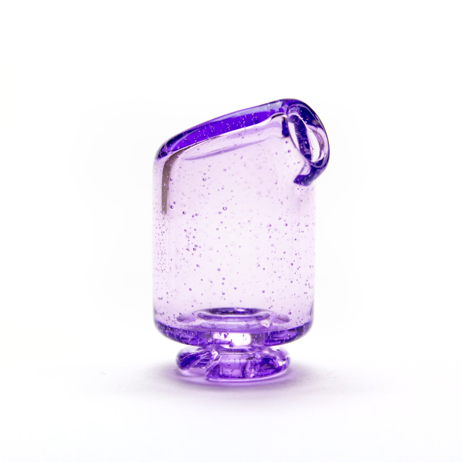 Kizmit Glass Purple Lollipop Pivot Spinner Tip & Pearls #KZM65 - Planet Caravan