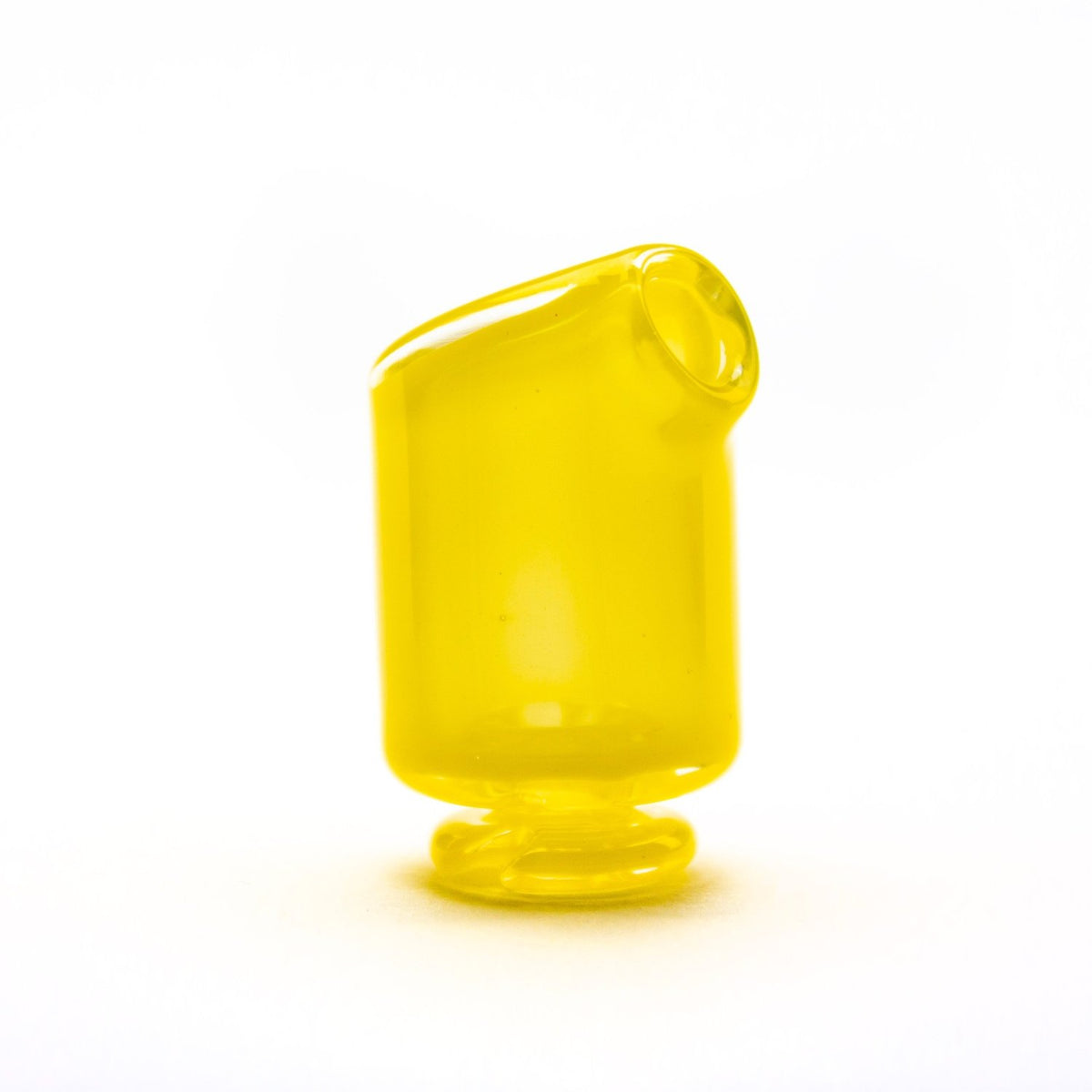 Kizmit Glass Yellow Crayon Pivot Spinner Tip & Pearls KZM67 Heady Pivot Accessories | Planet Caravan