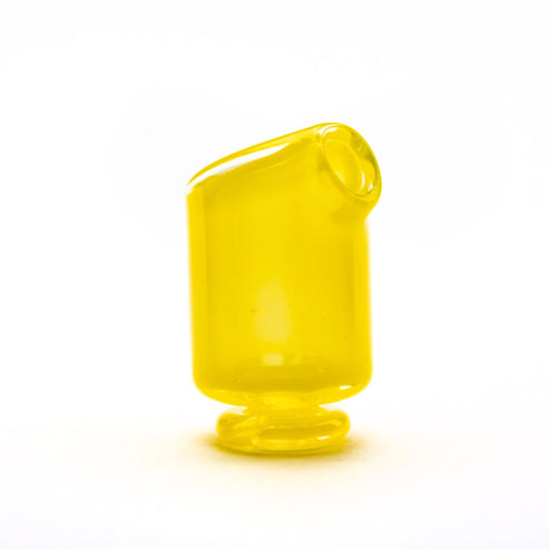 Kizmit Glass Yellow Crayon Pivot Spinner Tip & Pearls KZM67 Heady Pivot Accessories | Planet Caravan