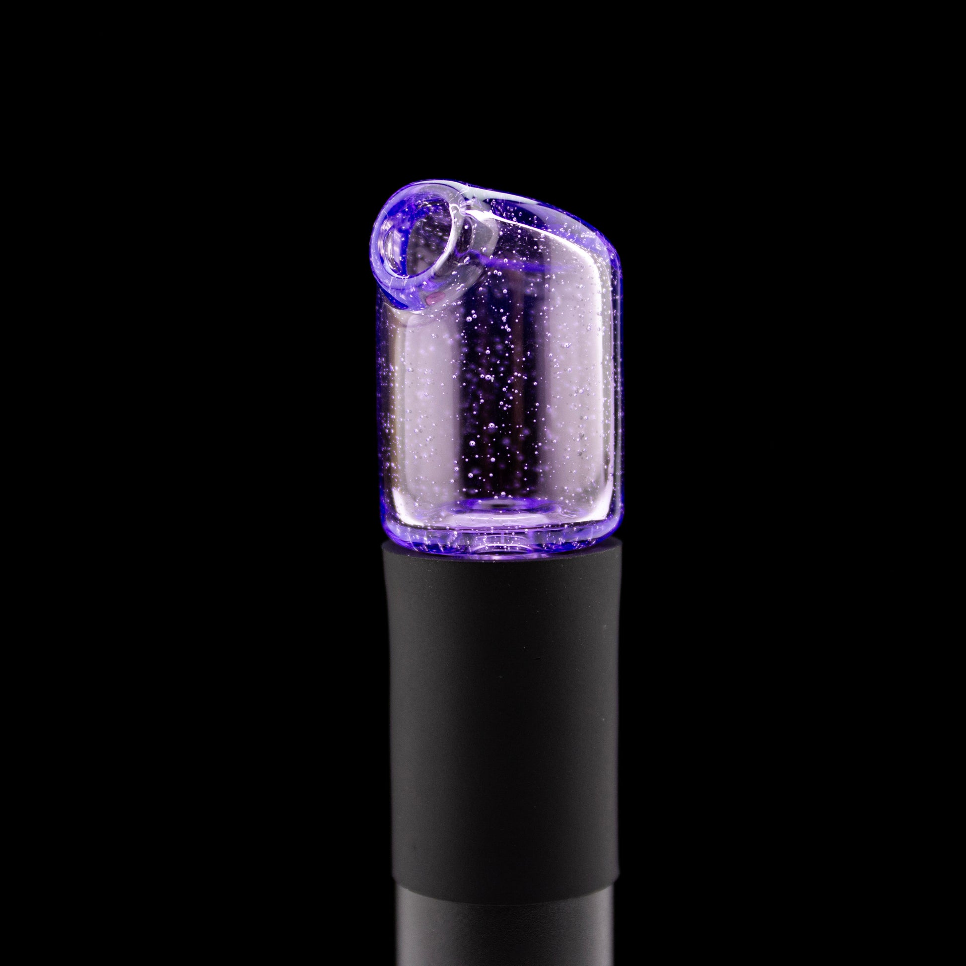 Kizmit Glass Purple Lollipop Pivot Spinner Tip & Pearls #KZM65 - Planet Caravan