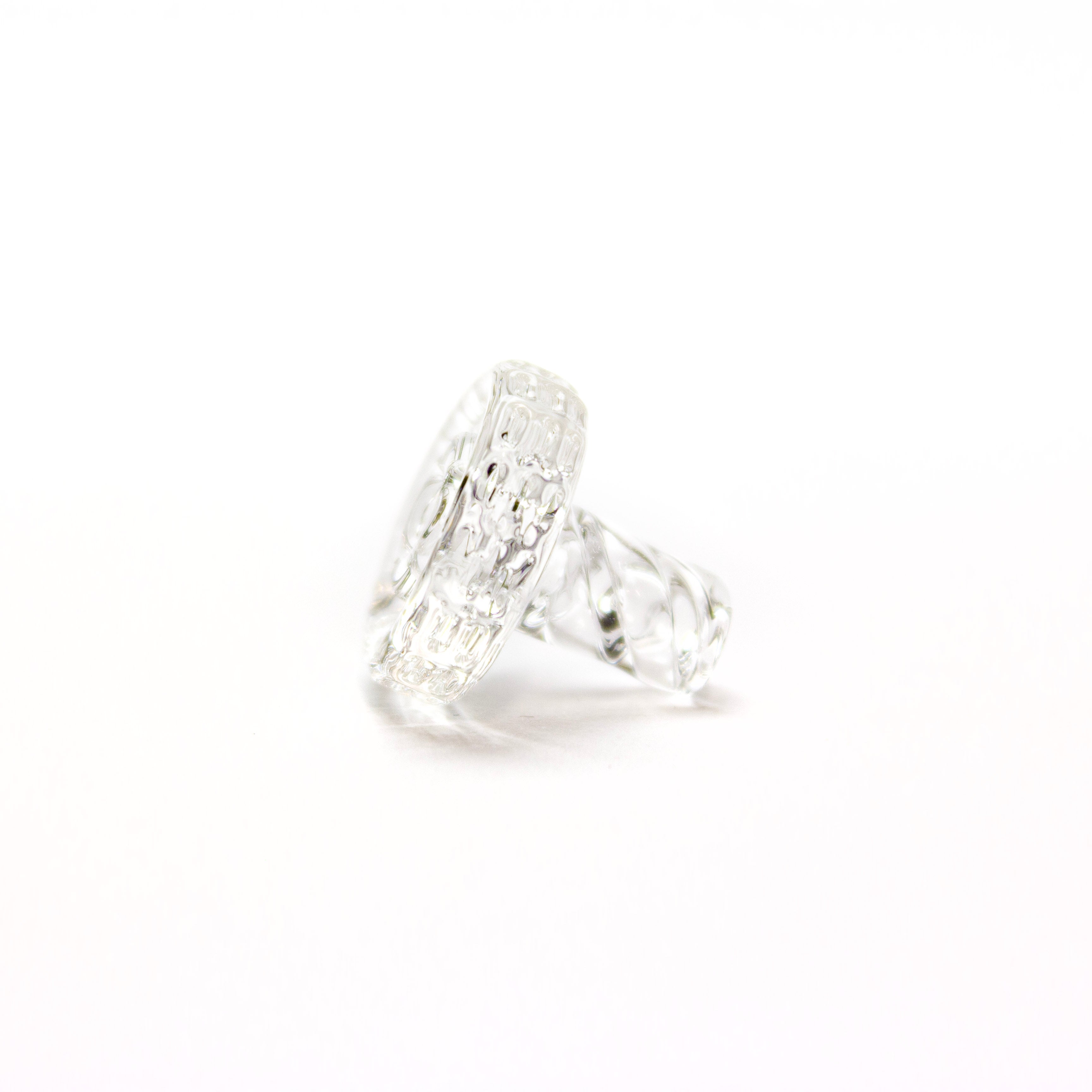 Nib Glass Clear Proxy/V2 Bolt Joystick Spinner #NIB27 - Planet Caravan