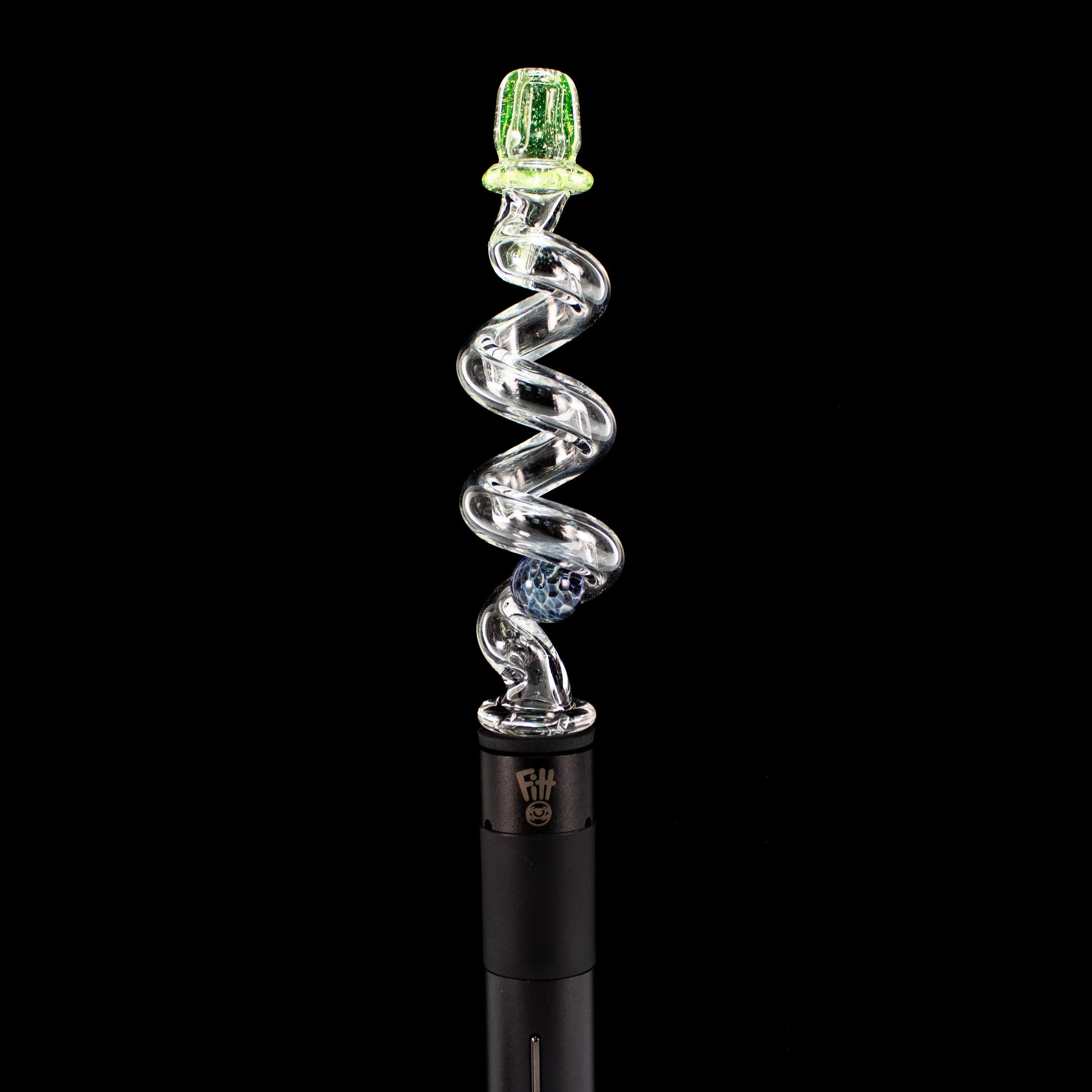 Sno Glass Opal Marble Coil Pivot Tip #SNO07 - Planet Caravan