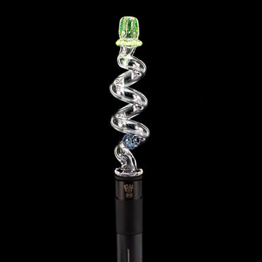Sno Glass Opal Marble Coil Pivot Tip #SNO07 - Planet Caravan