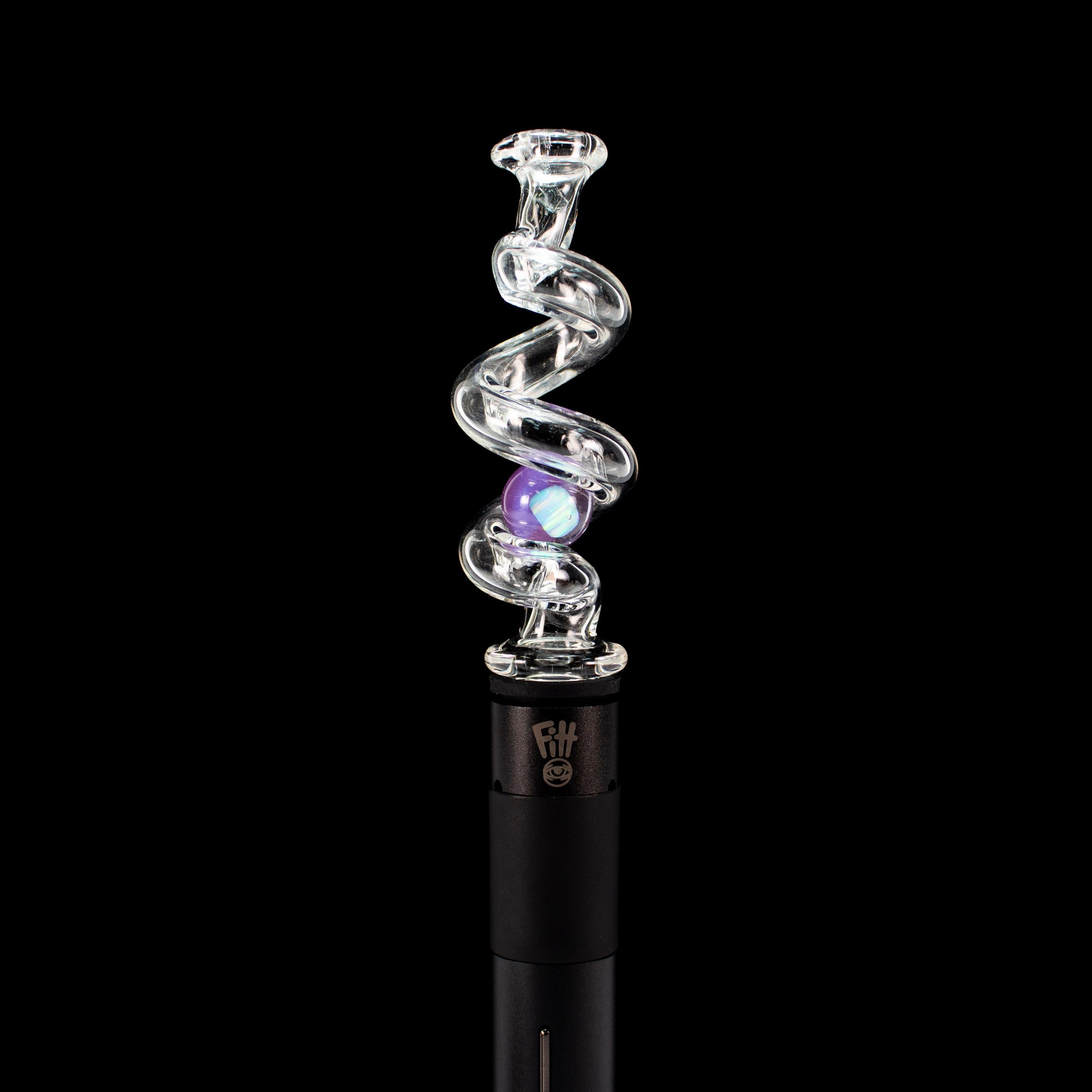 Sno Glass Opal Marble Coil Pivot Tip #SNO08 - Planet Caravan