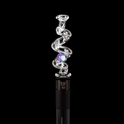 Sno Glass Opal Marble Coil Pivot Tip #SNO08 - Planet Caravan