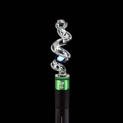 Sno Glass Opal Marble Coil Pivot Tip #SNO09 - Planet Caravan