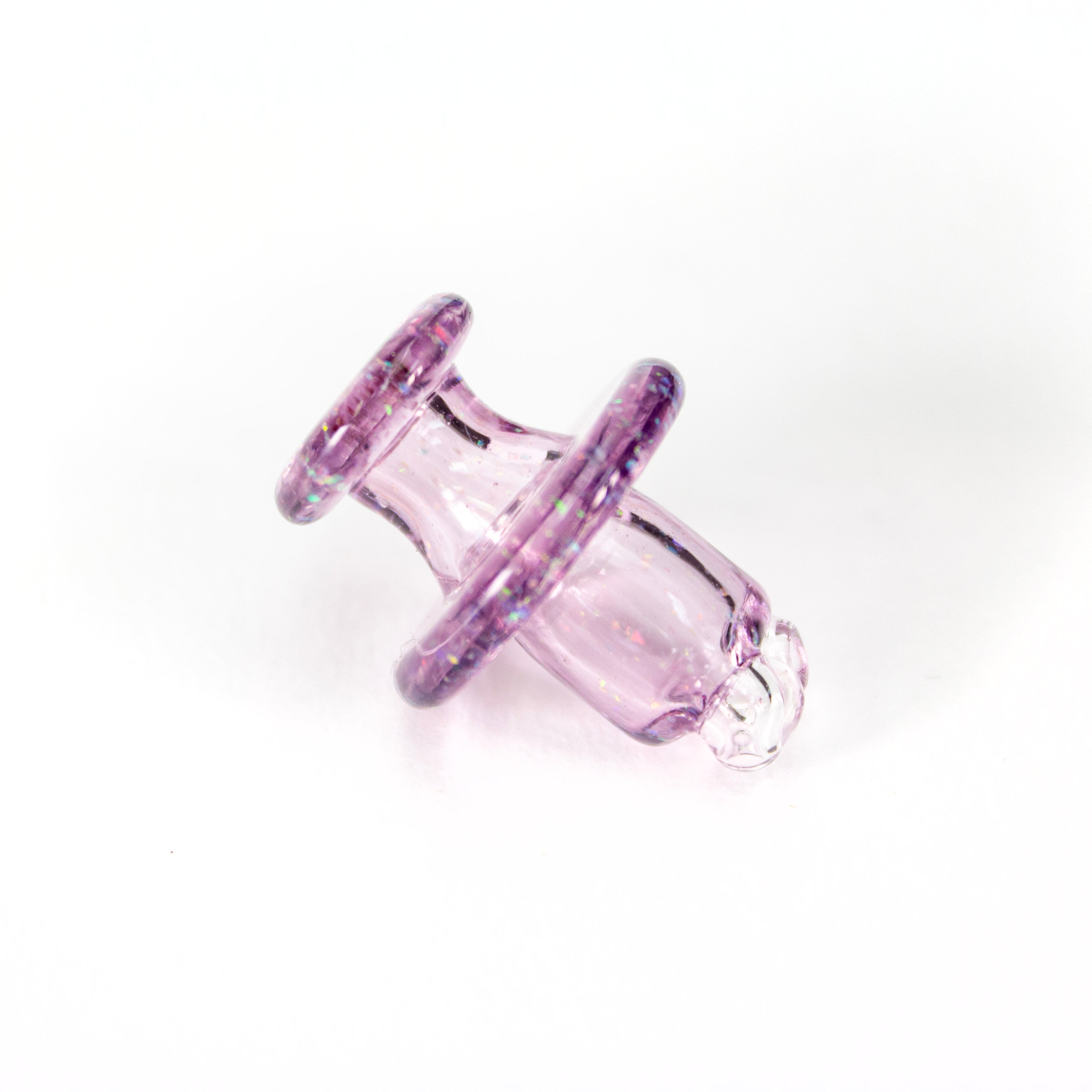Sandalz Glass Transparent Purple Crushed Opal 3DXL Spinner Cap #SAN110 - Planet Caravan