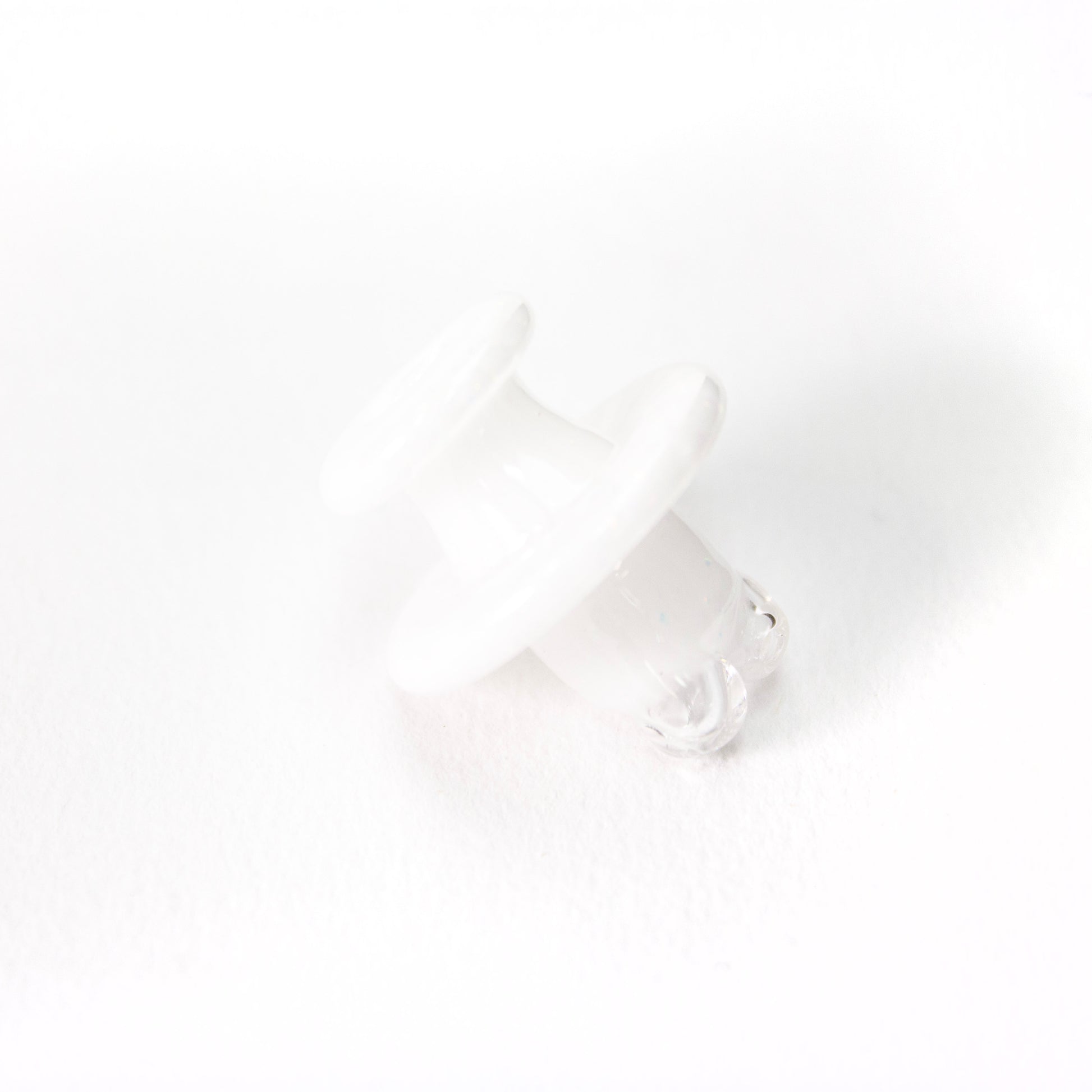 Sandalz Glass White Crushed Opal 3DXL Spinner Cap #SAN111 - Planet Caravan
