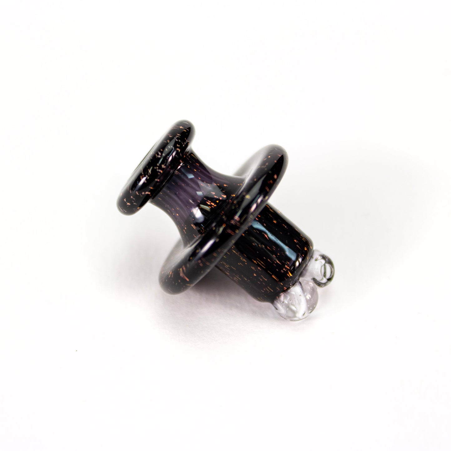 Sandalz Glass Black with Gold Dichro 3DXL Spinner Cap #SAN102 - Planet Caravan