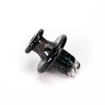 Sandalz Glass Black with Silver Dichro 3DXL Spinner Cap #SAN103 - Planet Caravan