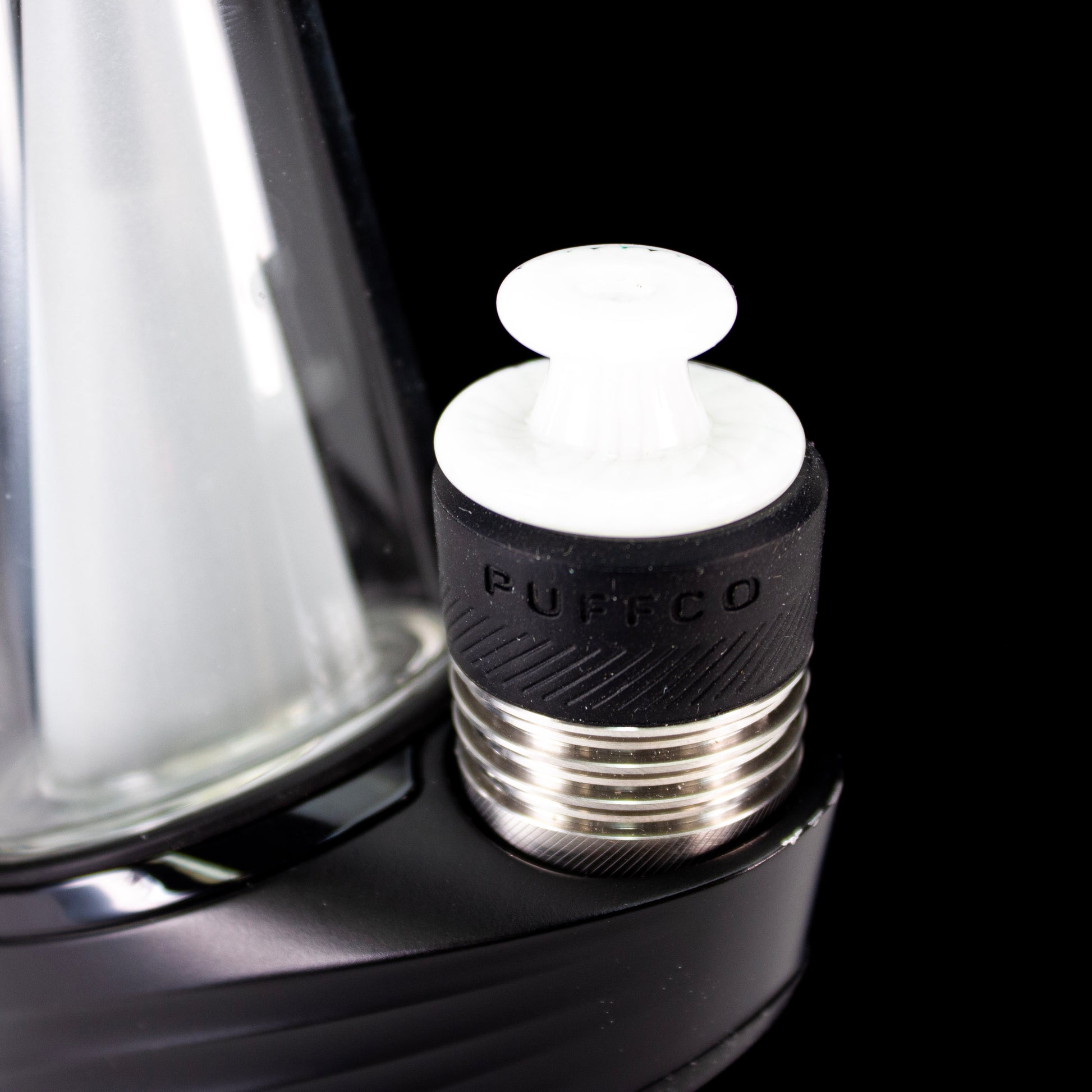 Sandalz Glass White Crushed Opal 3DXL Spinner Cap #SAN111 - Planet Caravan