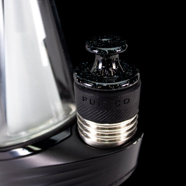 Sandalz Glass Black with Silver Dichro 3DXL Spinner Cap #SAN103 - Planet Caravan