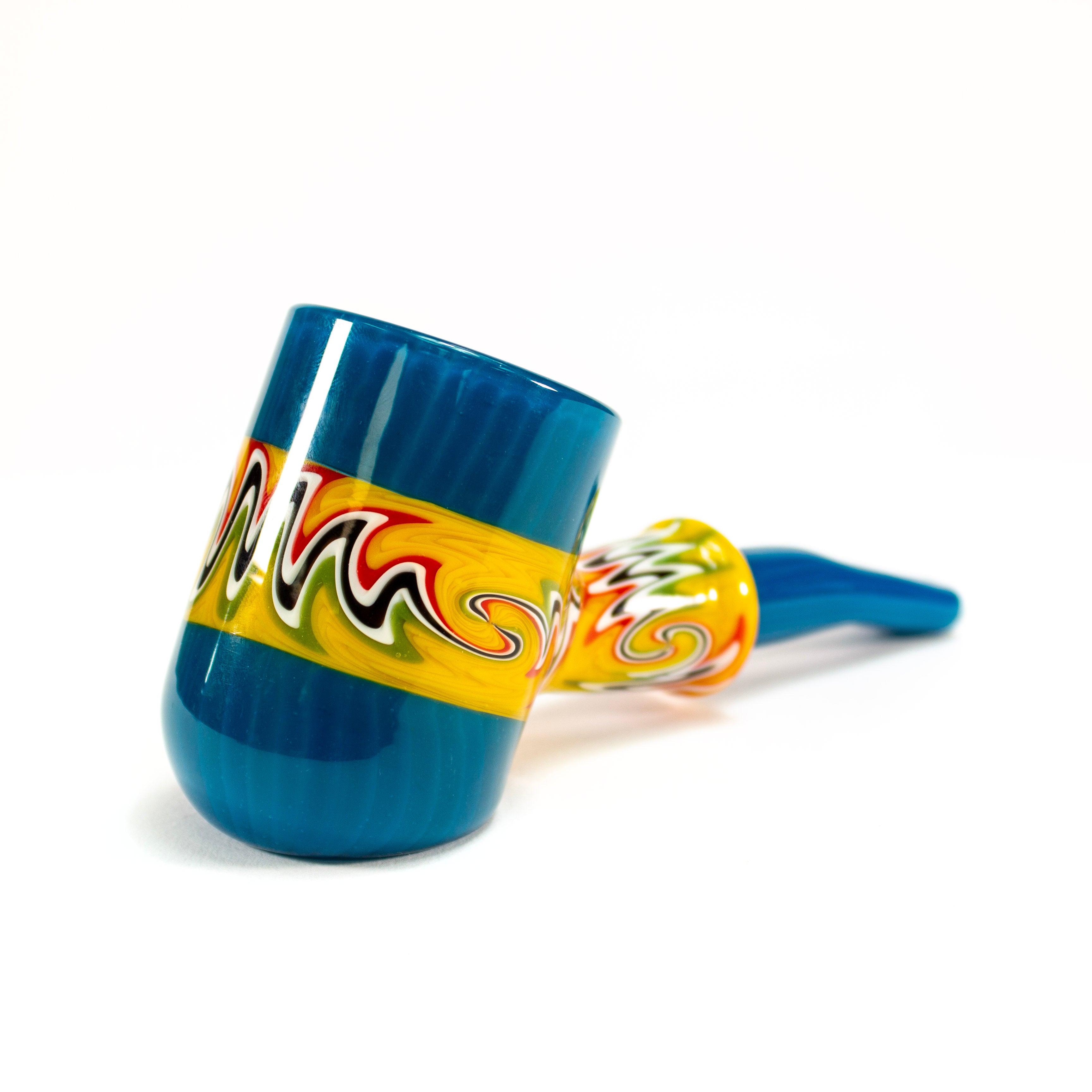 Dark Matter Peacock Wig-Wag Proxy Dry Pipe #PR202 - Planet Caravan