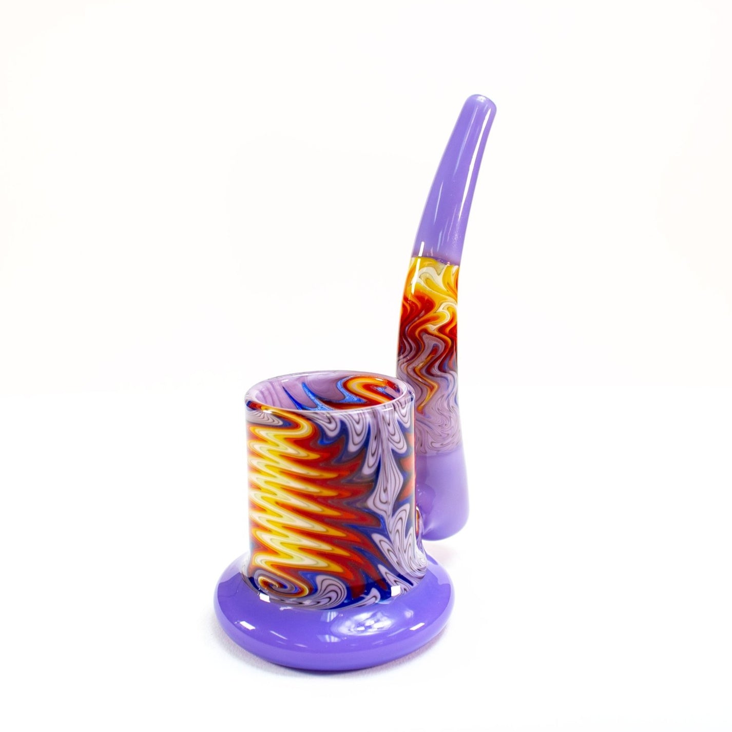 Dark Matter Dark Matter | Milky Purple Wig-Wag Proxy Dry Pipe PR210 Proxy | Planet Caravan