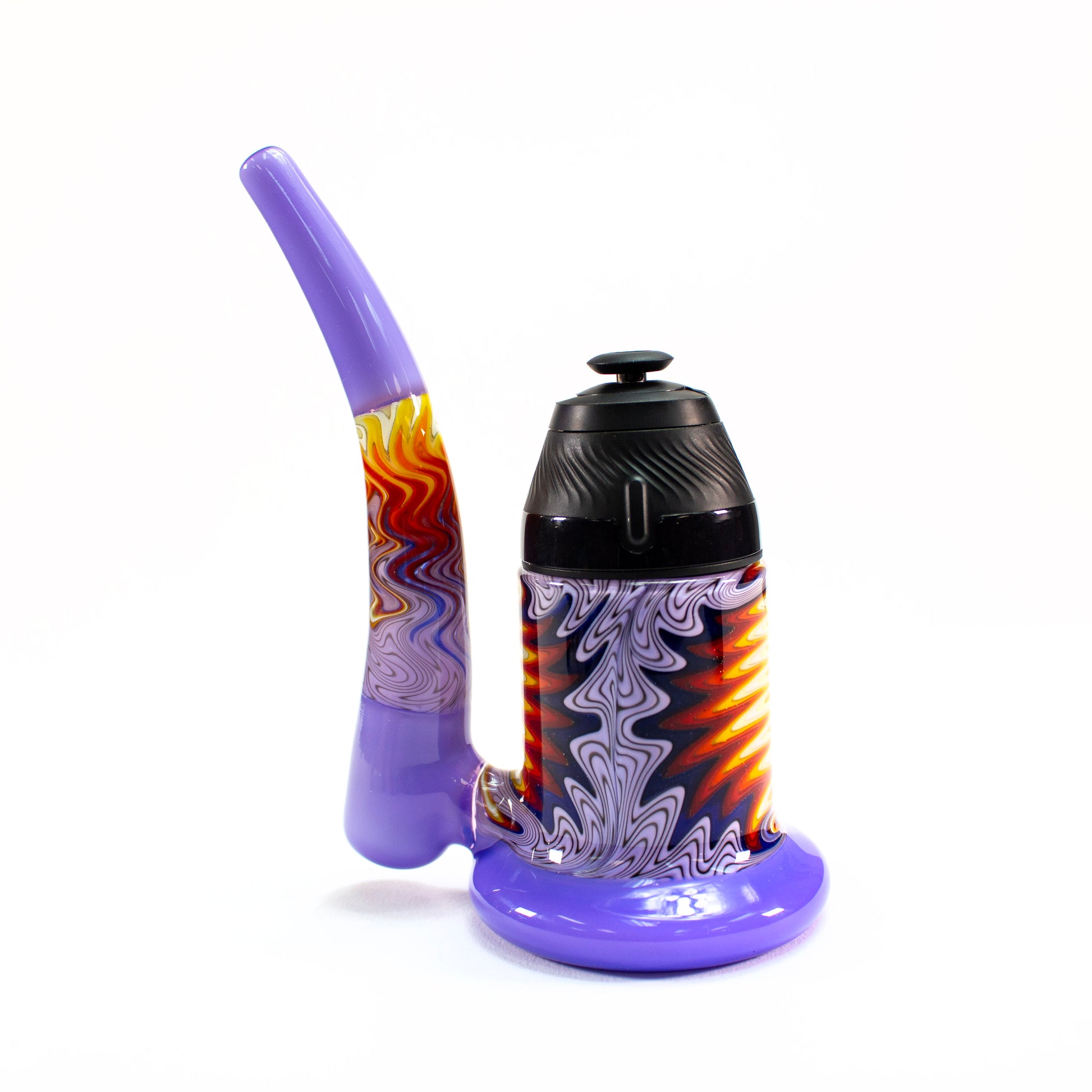 Dark Matter Milky Purple Wig-Wag Proxy Dry Pipe #PR210 - Planet Caravan