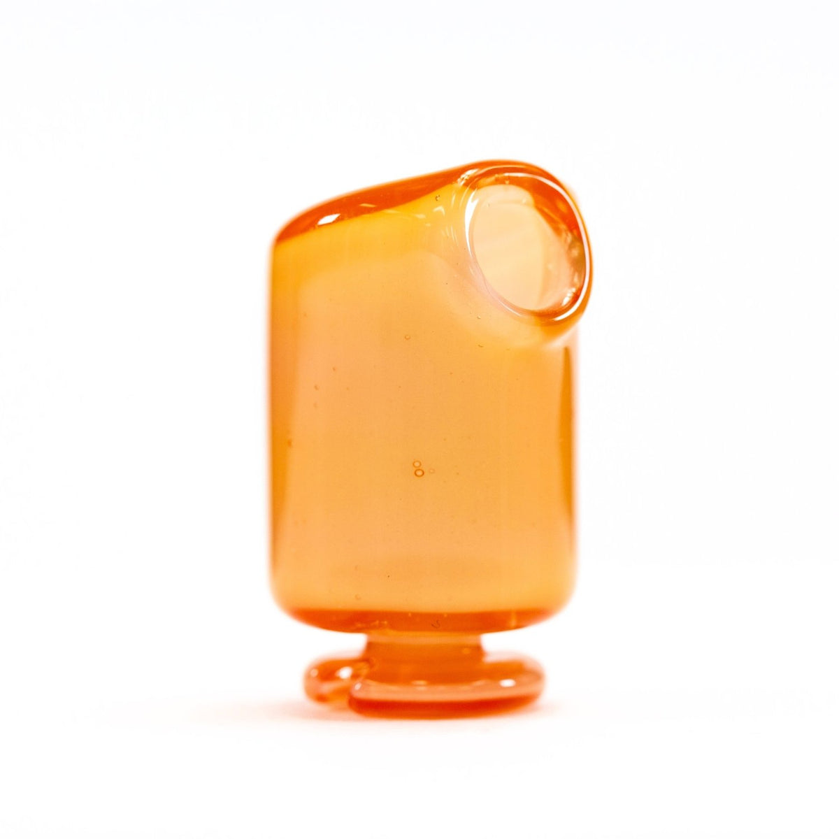 Kizmit Glass Hot Sauce/White Pivot Spinner Tip & Pearls KZM73 Heady Pivot Accessories | Planet Caravan