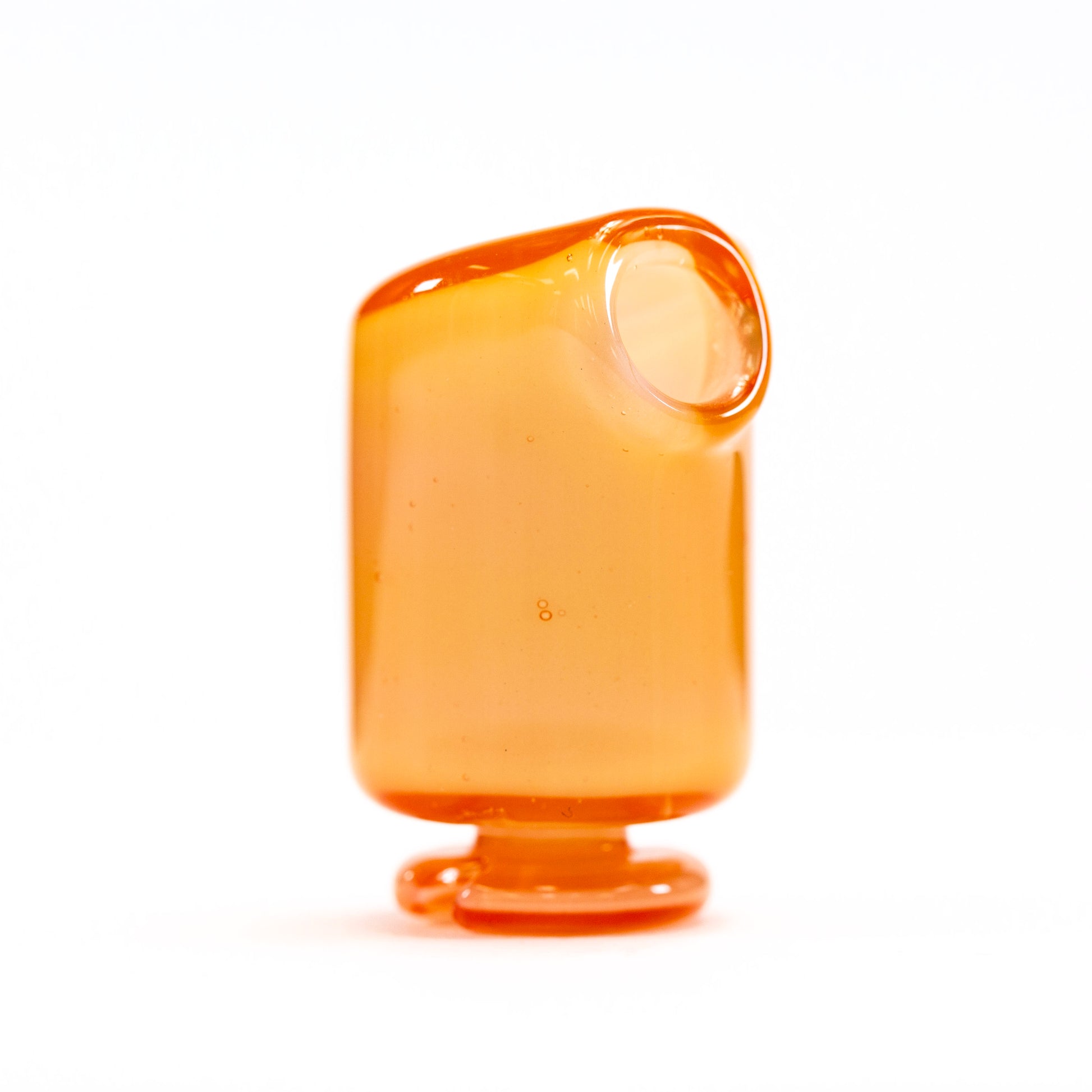 Kizmit Glass Hot Sauce/White Pivot Spinner Tip & Pearls #KZM73 - Planet Caravan