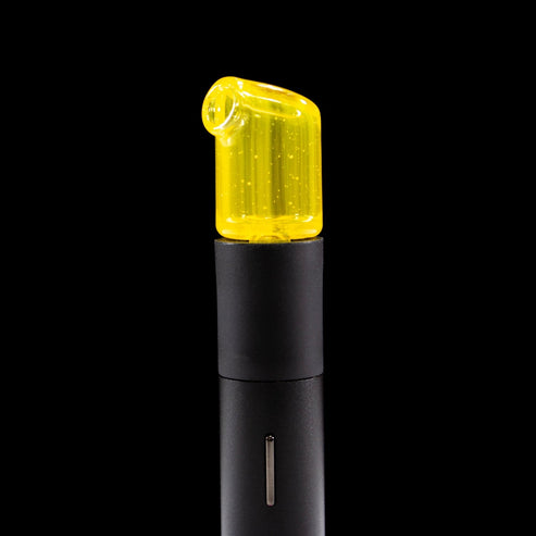 Kizmit Glass Citrus (CFL) Pivot Spinner Tip & Pearls KZM71 Heady Pivot Accessories | Planet Caravan