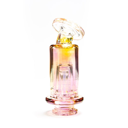 Slate Glass Slate Glass | Gold Fumed Kickback Core Bubbler SLA34 Heady Proxy Attachments | Planet Caravan