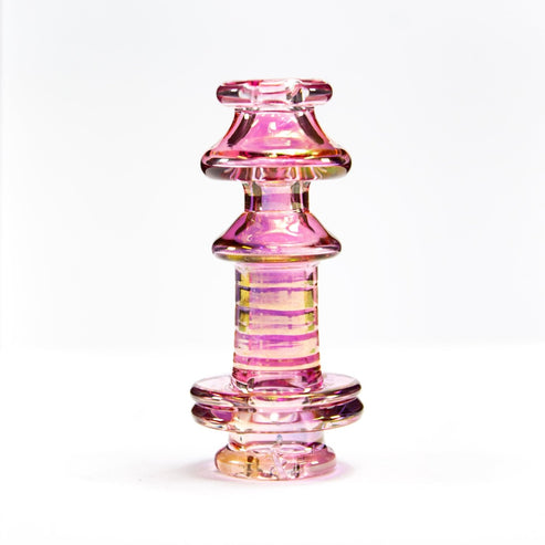 Slate Glass Slate Glass | Gold Fumed Lighthouse Core Tip SLA33 Heady Proxy Attachments | Planet Caravan
