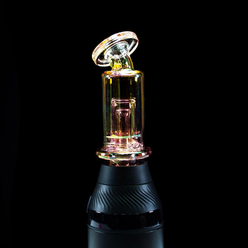Slate Glass Slate Glass | Gold Fumed Kickback Core Bubbler SLA34 Heady Proxy Attachments | Planet Caravan