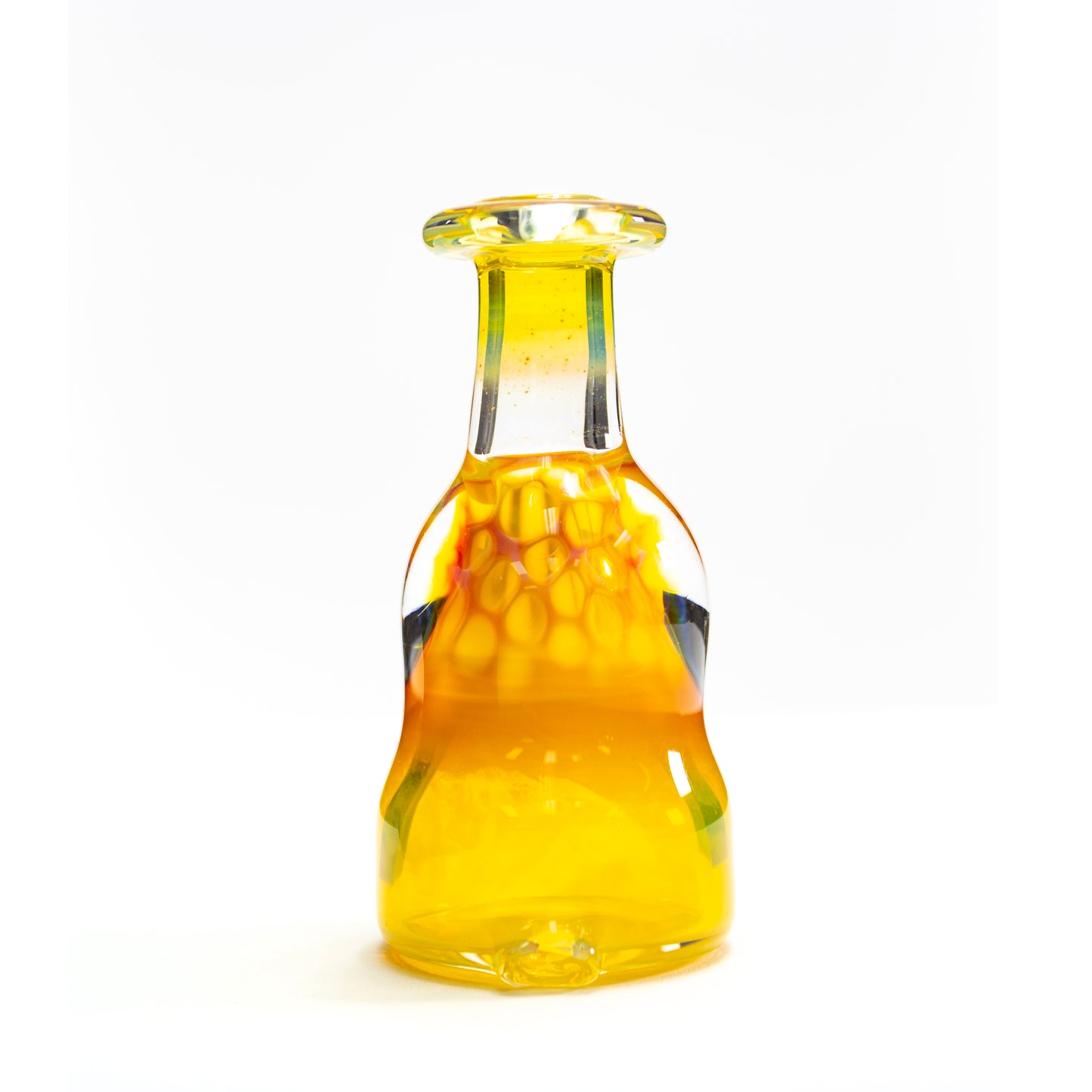 Catfish Glass Fumed Lip Honeycomb Dry Top #CAF37 - Planet Caravan