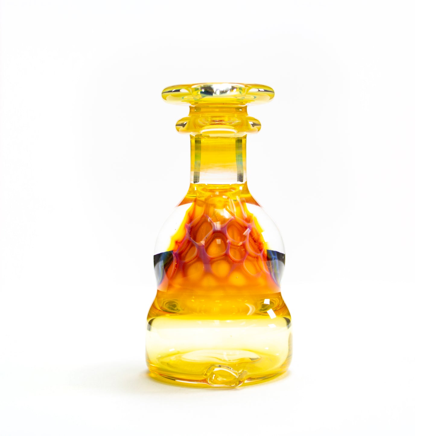 Catfish Glass Fumed Lip Honeycomb Dry Top #CAF29 - Planet Caravan