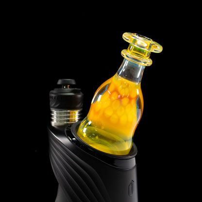 Catfish Glass Fumed Lip Honeycomb Dry Top #CAF39 - Planet Caravan